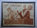 Stamps Colombia -  Centenario Nacimiento de Mons. Rafael Carrasquilla-Rector del Colegio mayor de Nra. Sra. del Rosario