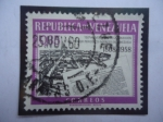 Stamps Venezuela -  Gazeta de Caracas - 150° Aniversario de la Aparición del Primer Periódico Impreso en Venezuela, 1808