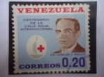 Stamps Venezuela -  Dr. Carlos J. Bello (1886-1933) - centenario de la Cruz Roja Venezolana. - Emblema.