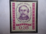 Stamps Venezuela -  Rafael M. Baralt (1810-1960) Centenario de su Muerte (1860-1960)-Primer Hispano Amé. en la Real Acad
