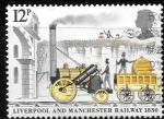 Stamps United Kingdom -  trenes