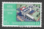 Sellos de America - El Salvador -  700 - Hotel Intercontinental El Salvador