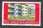 Stamps : America : El_Salvador :  707 - Edificios Multifamiliares
