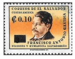 Stamps : America : El_Salvador :  853 - Francisco Antonio Gavidia
