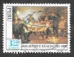 Stamps Peru -  C400 - 150º Aniversario de la Batalla de Junín y Ayacucho