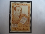 Stamps Venezuela -  Romulo Gallegos (1884-1960) - 80°Cumpleaños (1884-1964)-Maestro y Novelista de América.