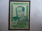 Stamps Venezuela -  Rómulo Gallegos (1884-1960) - 80°Cumpleaños (1884-1964)-Maestro y Novelista de América.