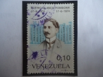 Stamps Venezuela -  Escritor:Rufino Blanco-Fombona (1874-1944) - Centenario de su Nacimiento, 17-6-1874 al 17-6-1974)