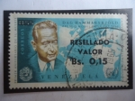 Stamps Venezuela -  Economista y Politico Sueco:Dag Hammarskjöld-Premio Nobel de la Paz 1961-Caído por servicio a la paz