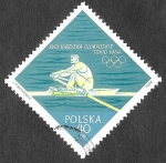 Stamps Poland -  1258 - XVIII JJOO de Tokio