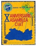 Sellos de America - El Salvador -  C382 - X Aniversario de la Asamblea CIAT