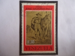 Stamps Venezuela -  Gen.José Antonio Páez (1790-1873)-Cent. de su Muerte (1873-1973)-Vestimenta de Llanero Venezolano.