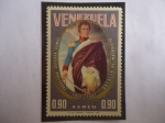 Stamps Venezuela -  Francisco Esteban Gómez(1783-1853)-150 Aniv.Batalla de Matasiete-Islas de Margarita(1917-1967).