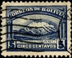 Stamps Bolivia -  Volcán ILLIMANI.