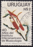 Stamps : America : Uruguay :  40 Aniv. Instituto de Musicología