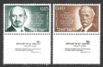 Stamps Israel -  353-354 - L Aniversario de la Declaración Balfour 