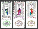 Stamps Israel -  730-731-732 - Año Nuevo Judío. Artesano y Sabios.
