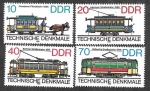 Sellos de Europa - Alemania -  2538-2541 - Tranvías (DDR)