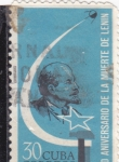 Stamps Cuba -  ANIVERSARIO DE LA MUERTE DE LENIN
