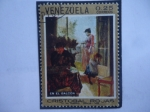 Stamps Venezuela -  Cristobal Rojas Poleo (1857-1890), Pintor Venezolano- Oleo: 