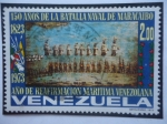 Stamps Venezuela -  150° Año de la Batalla Naval de Maracaibo (1823-1973) - Año de la Reformación Marítima Venezolano