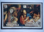 Sellos de America - Venezuela -  Navidad 1974 -Adoración al Niño - Oleo del Pintor Español: Juan Bautista Maíno(1581-1649)