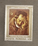 Stamps : Europe : Romania :  Pinturas dañadas en la revolución de 1989, cuadro de Stefan Luchian