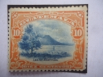 Sellos de America - Guatemala -  Lago de Amatitlán - U.P.U. 1926 - Sello de 10 cents. de Quetzal-Año 1902