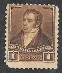 Stamps Argentina -  93 - Bernardino Rivadavia