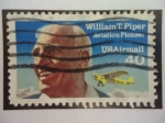 Stamps United States -  William T. Piper-Aviation Pioneer - William T. Piper, Fabricante de Avionetas Piper..pip