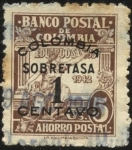 Sellos del Mundo : America : Colombia : Banco Postal de Colombia. Sobretasa 1942.