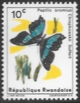 Stamps Rwanda -  mariposa