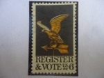 Stamps United States -  Register and Vote - Regístrese y Votar.