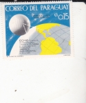 Stamps : America : Paraguay :  Satélite de comunicaciones