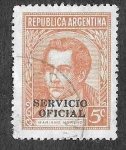 Sellos de America - Argentina -  O56 - Mariano Moreno