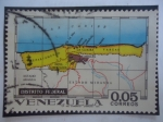 Sellos de America - Venezuela -  Distrito Federal - Serie: Estados de Venezuela , Mapas y Escudos de Armas.