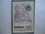 Stamps Venezuela -  Estado Tachira - Serie: Estados de Venezuela , Mapas y Escudos de Armas.