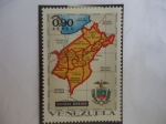 Sellos de America - Venezuela -  Estado Merida - Serie: Estados de Venezuela , Mapas y Escudos de Armas.