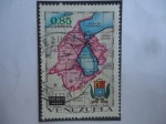 Stamps Venezuela -  Estado Zulia - Serie: Estados de Venezuela , Mapas y Escudos de Armas.