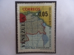 Stamps Venezuela -  Reclamación de su Guayana-Mapa de Agustín Codazzi (1840)-