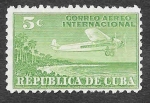 Stamps : America : Cuba :  C4 - Avión 