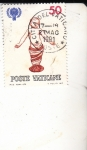 Stamps Vatican City -  Niño, escultura de Andrea della Robbia