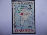 Sellos de America - Venezuela -  Sesquincentenario de la Batalla de Ayacucho - Mariscal Antonio José de Sucre