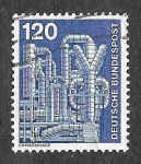 Stamps Germany -  1181 - Planta de Química