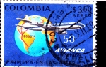 Stamps Colombia -  50 años de Avianca