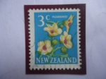 Stamps New Zealand -  Puarangi- Venice Mallow (Hibiscus trionum)-Venecia Malva