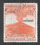 Stamps : America : Colombia :  C338 - Volcán Galeras