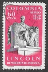 Stamps Colombia -  C376 - Estatua de Lincoln