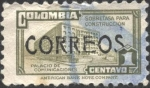 Stamps : America : Colombia :  Sobretasa para construcción. Palacio de Comunicaciones.