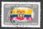 Stamps : America : Colombia :  C379 - 150º Aniversario de la Independencia de Colombia